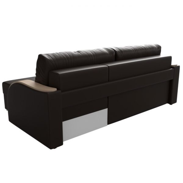 Угловой диван «Дарси», механизм еврокнижка, экокожа, цвет бежевый