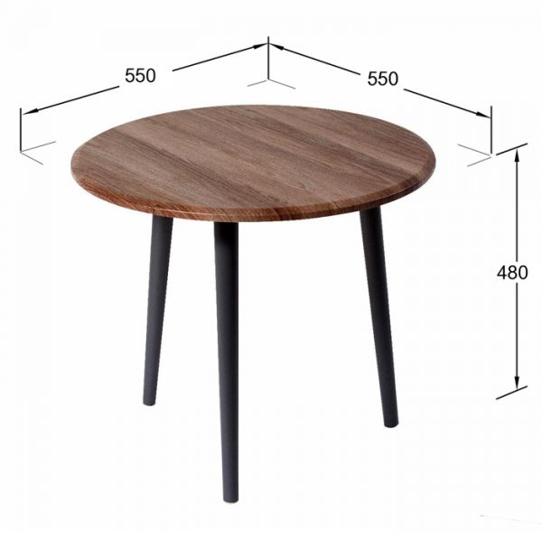 Стол журнальный «Манхэттен», 550 ? 550 ? 480 мм, цвет дуб сонома