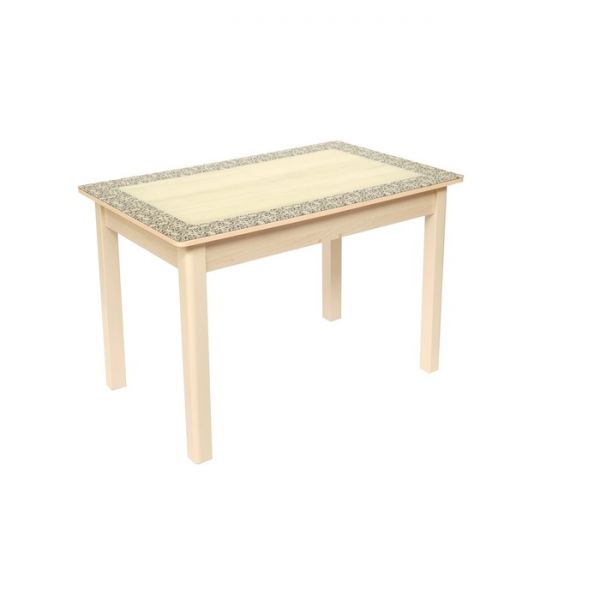 Стол раздвижной «Сеул», 1100(1500) ? 700 ? 750 мм, рисунок R-129, цвет акация / ваниль