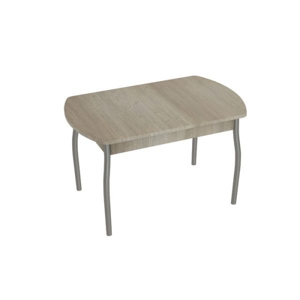 Обеденный стол «Орфей 8», 1100 ? 700 ? 747 мм, МДФ, металл, цвет холст серый