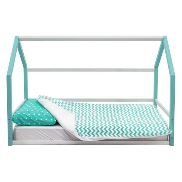 Детская кровать-домик Монтессори Бельмарко Svogen мятно-белый