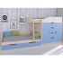 Детский комплекс «Астра 6», цвет дуб молочный/голубой