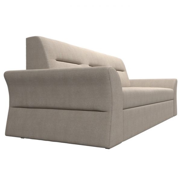 Прямой диван «Клайд», механизм дельфин, рогожка, цвет бежевый