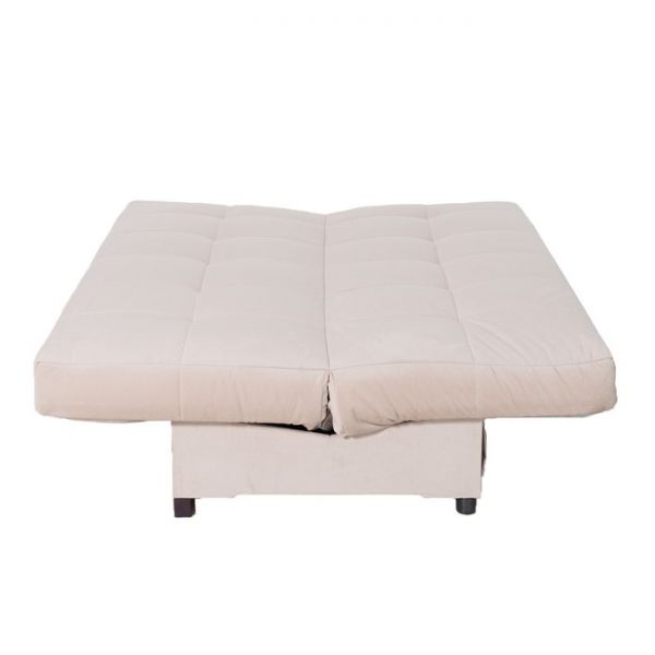 Прямой диван «Осло», механизм книжка, велюр, цвет бежевый