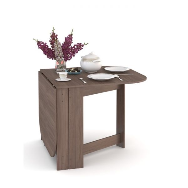 Стол-тумба полукруглый,ясень шимо темный