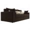 Диван прямой «Мэдисон», механизм еврокнижка, микровельвет, цвет коричневый