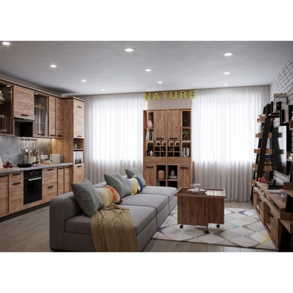 Стол журнальный Nature 16, 700 ? 700 ? 538 мм, цвет гаскон пайн