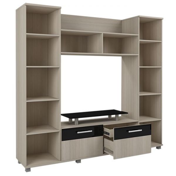 Стенка «Ультра 1», 2100 ? 450 ? 1970 мм, цвет шимо светлый