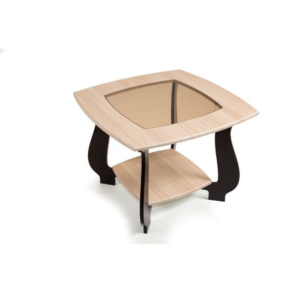 Стол журнальный СЖ-22, 700x700x520, Дуб/Венге