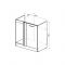 Шкаф напольный Лира 1000х600х850 под мойку с 1 дверцей  белый/Квадро шимо светлый/малага
