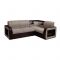 Угловой диван «Фараон», ППУ, механизм дельфин, цвет галс 3 / астор 536