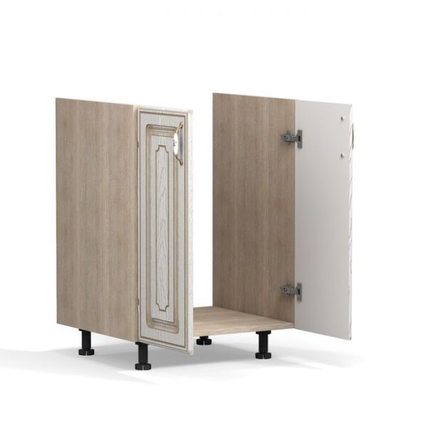 Шкаф напольный под мойку Анжелика 600х510х820 Дуб молочный/Ясень