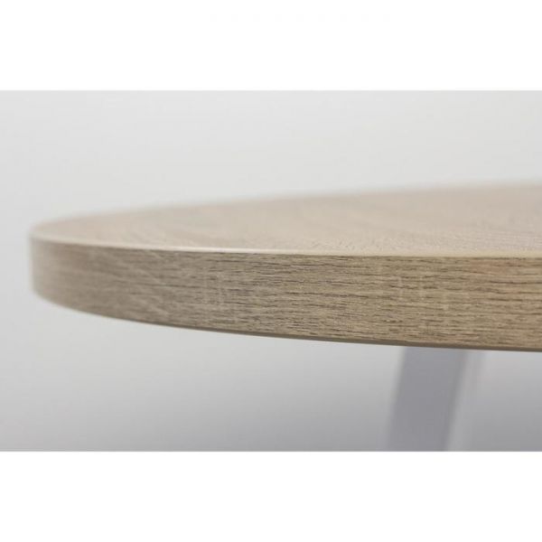 Стол РИМ D-1050/1500 Дуб Бардолино серый/Опора РИМ Гаспар-К, белый глянец