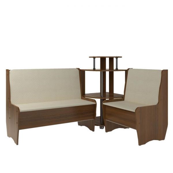 Кухонный уголок Трапэзи ТЕССЕРА бежевая/Орех Экко