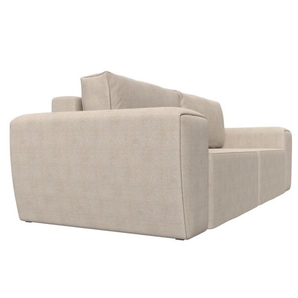 Прямой диван «Беккер», механизм еврокнижка, рогожка, цвет бежевый