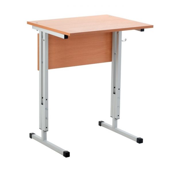 Стол ученический одноместный регулируемый по высоте ростовая группа №5-7