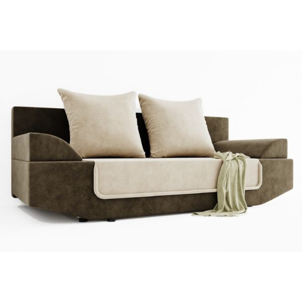 Диван прямой «Амаретто», ППУ, механизм еврокнижка, цвет селфи 01 / селфи 03