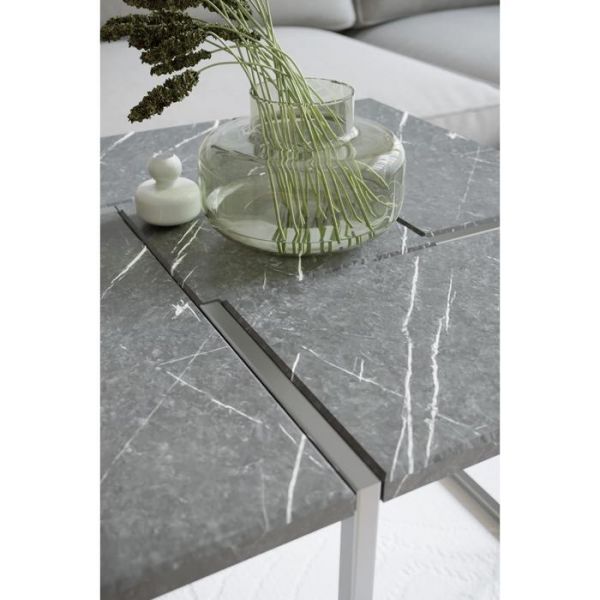 Стол журнальный «Калифорния», 600 ? 600 ? 450 мм, цвет чёрный мрамор