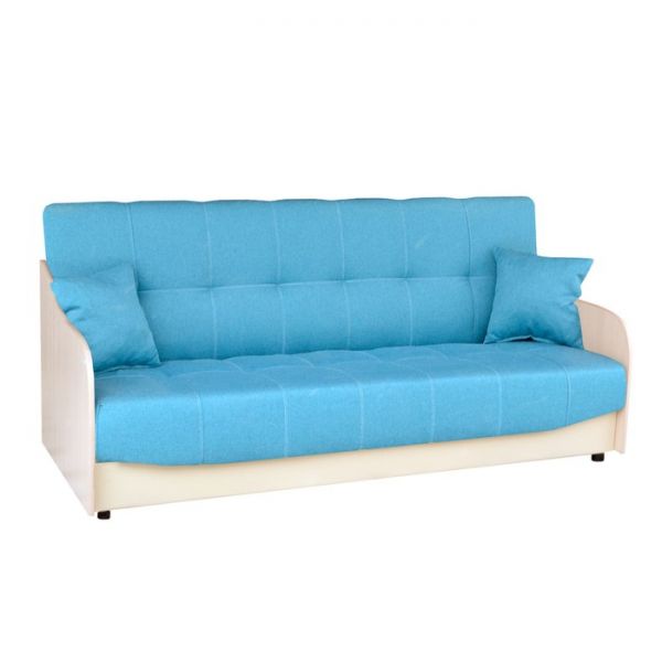 Диван "Домино" Гинезис 10 / экокожа коричневый/ ЛДСП Венге