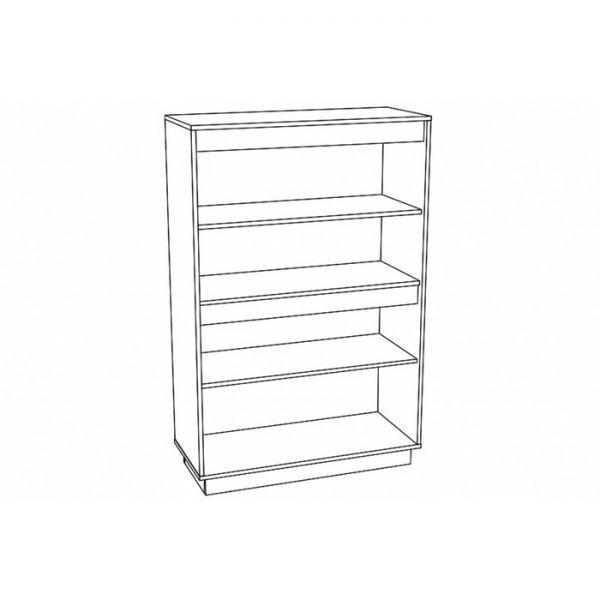 Шкаф двухдверный Virginia НМ 011.83, 942х400х1434, Белый Скандинавский/Дуб Бунратти