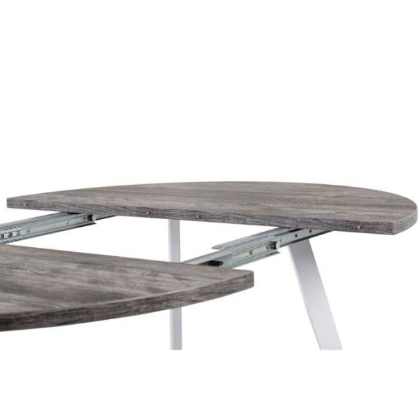 Стол РИМ D-940/1390 Сосна Пасадена/Опора РИМ Гаспар-К, белый глянец