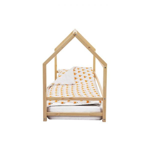 Детская кровать-домик Монтессори Бельмарко Svogen натура