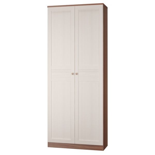 Шкаф для одежды ЛЕСТЕР 802х549х2111 Ясень шимо темный/бодега светлая