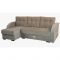Угловой диван «Милан», еврокнижка, блок независимых пружин, левый угол, велюр, бежевый
