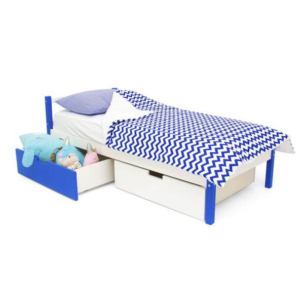 Детская кровать "Svogen classic сине-белый"