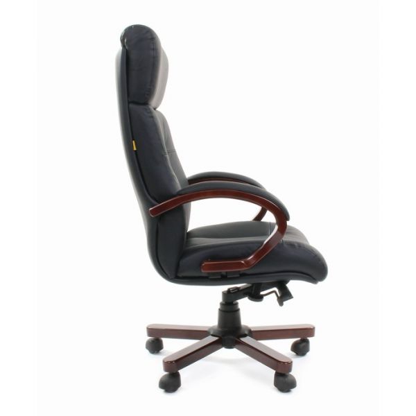 Кресло руководителя Chairman 421 натуральная кожа черная