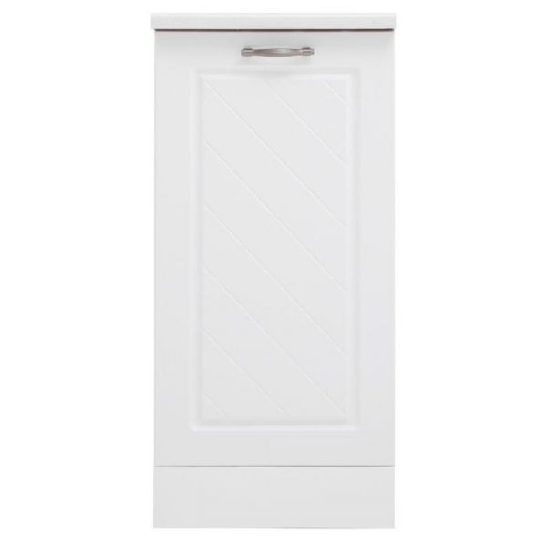 Шкаф напольный ШН 400 Прованс, 400х600х850, МДФ белый/Белый