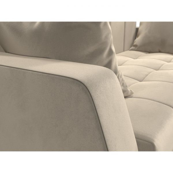 Диван прямой «Малютка», механизм выкатной, экокожа, цвет бежевый