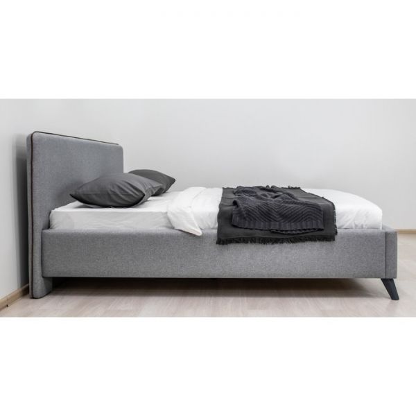 Кровать Миа, 1800х2000, ортопедическое осн+ПМ, Купер 18/Серый