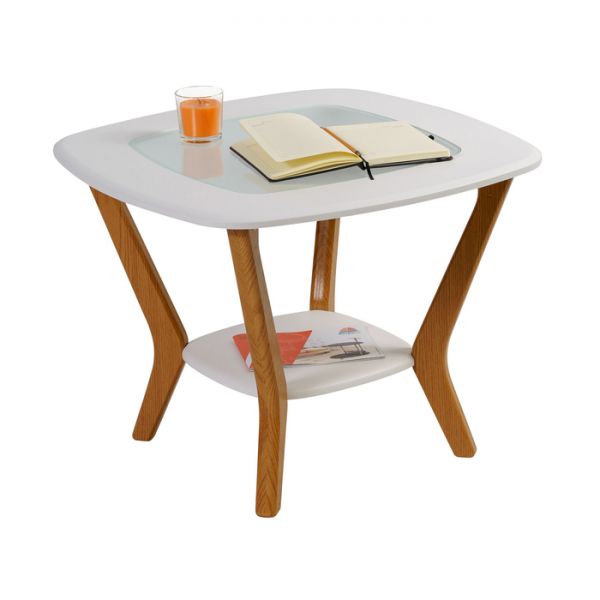 Стол журнальный «Мельбурн», 650 ? 650 ? 500 мм, цвет белый