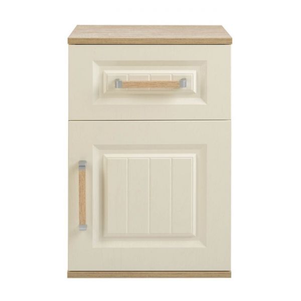 Тумба прикроватная Маркиза 402х378х631 сонома/крем-сатин