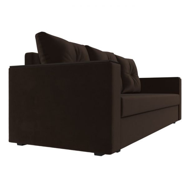 Диван прямой «Атланта лайт», без стола, еврокнижка, микровельвет, цвет бежевый