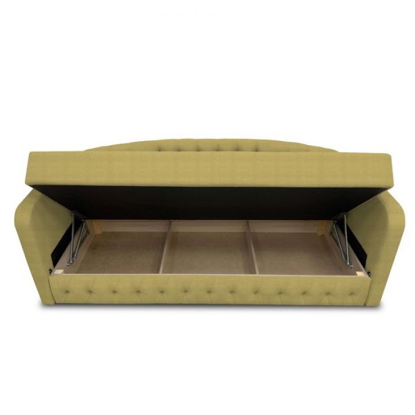 Диван-кровать с каретной стяжкой «Гарвард 2», велюр, цвет shaggy wine