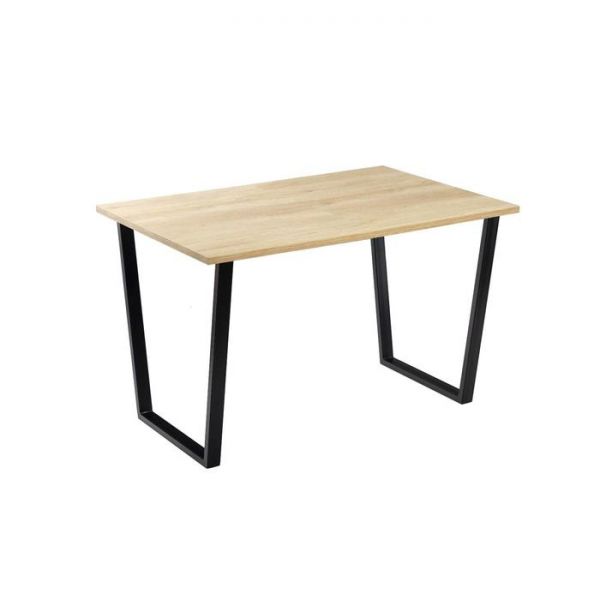Стол АТЛАНТ-10 1620*950х750 Дуб Небраска/Опора АТЛАНТ-Черный матовый