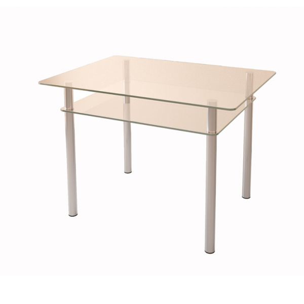 Стол обеденный «Рио 4», 1100 ? 800 ? 770 мм, калёное стекло 10 мм