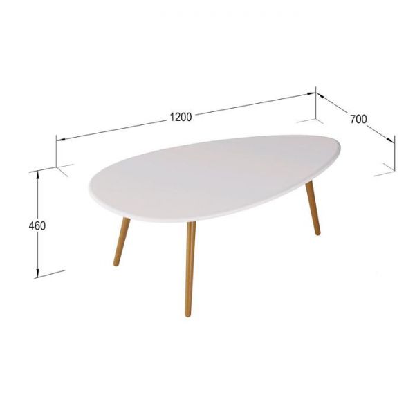 Комплект из двух журнальных столов «Твинс», 1200 ? 700 ? 460 мм, цвет белый