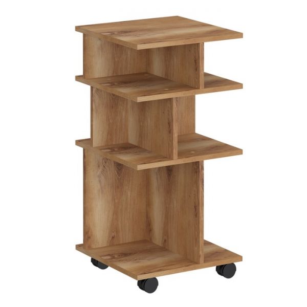 Стеллаж мобильный «Сеул», 400 ? 400 ? 815 мм, цвет дуб кельтик