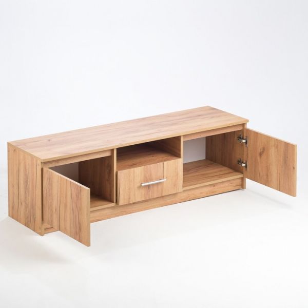 Тумба под ТВ Дели-1, 1400х420х440, Крафт золотой/Крафт золотой