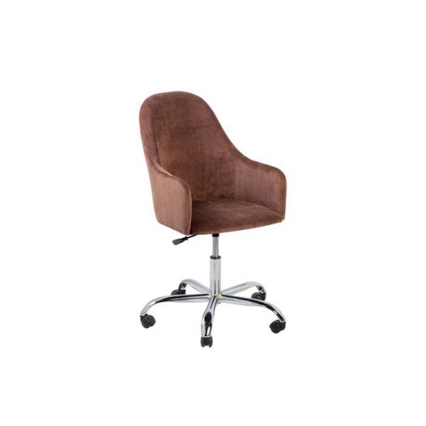 Офисный стул Дэгни Вельвет люкс 53 мокко/ Хром
