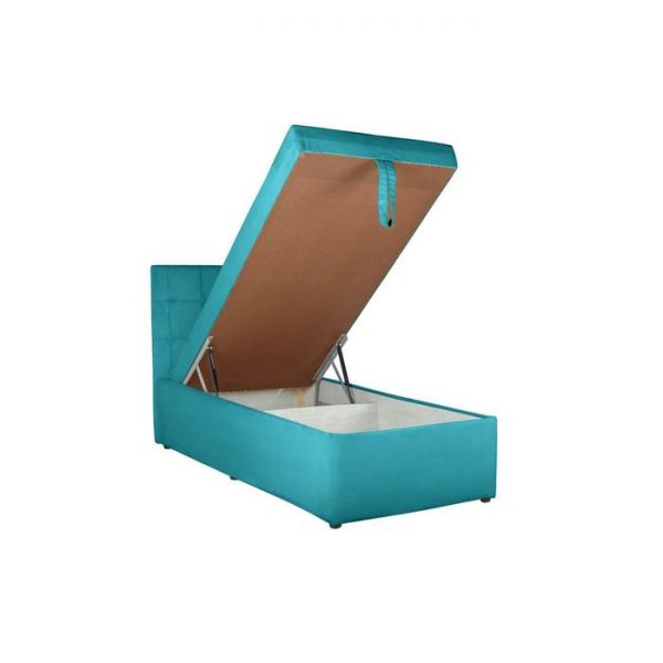 Кровать Глория 2120х820хН1000 Велюр Бирюзовый