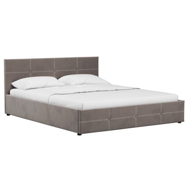 Кровать Синди, 1600х2000, ортопедическое осн+ПМ, Мазерати 10/Перламутрово-коричневый