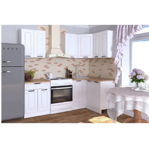 Кухонный гарнитур Гарнитур 8 Белый Вегас 1600х1200 Белый