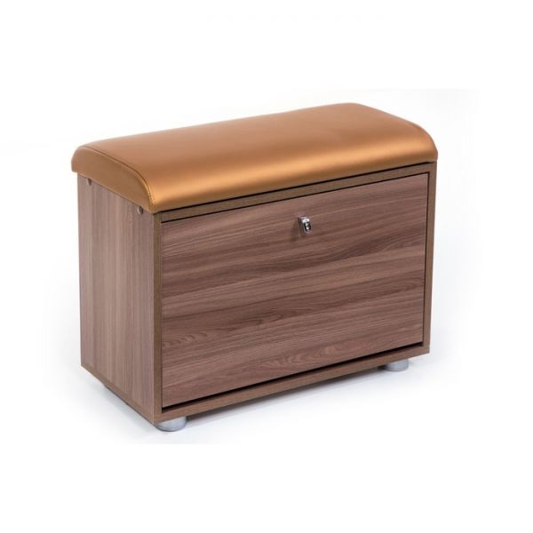 Обувница МС 1(109), 620х300х460, Шимо темный/Золотистый