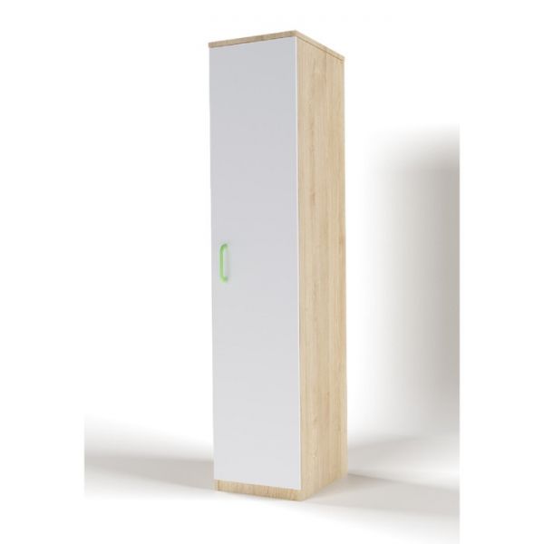 Пенал закрытый с полками «Стайл», 450 ? 550 ? 2110 мм, цвет дуб сонома / белый