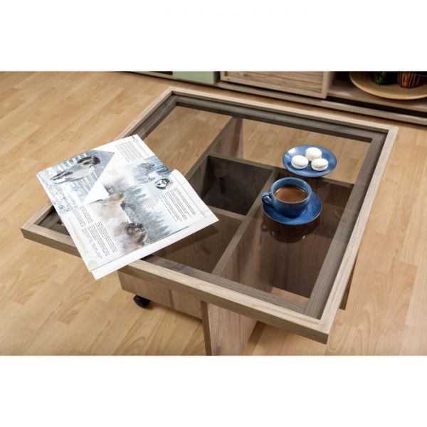 Стол журнальный Nature 16, 700 ? 700 ? 538 мм, цвет гаскон пайн