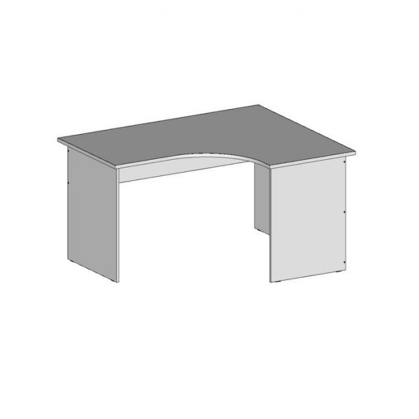 Стол угловой правый СЭП14.12.7, 1400х1150/680х750 мм, белый шагр